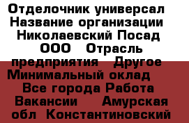 Отделочник-универсал › Название организации ­ Николаевский Посад, ООО › Отрасль предприятия ­ Другое › Минимальный оклад ­ 1 - Все города Работа » Вакансии   . Амурская обл.,Константиновский р-н